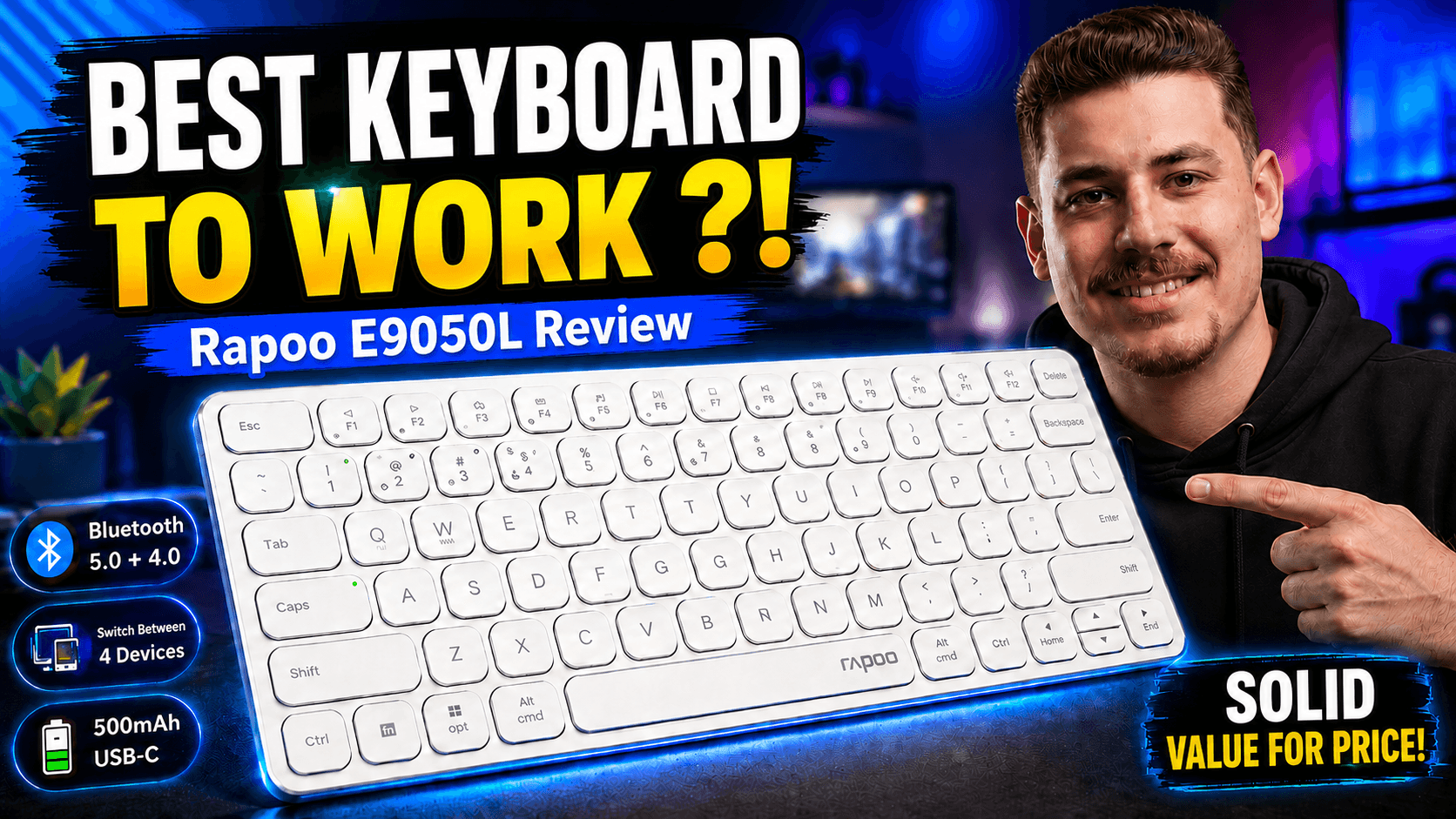 Rapoo E9050L Review The Best Slim Wireless Keyboard for Work and Programming Rapoo E9050L Review The Best Slim Wireless Keyboard for Work and Programming