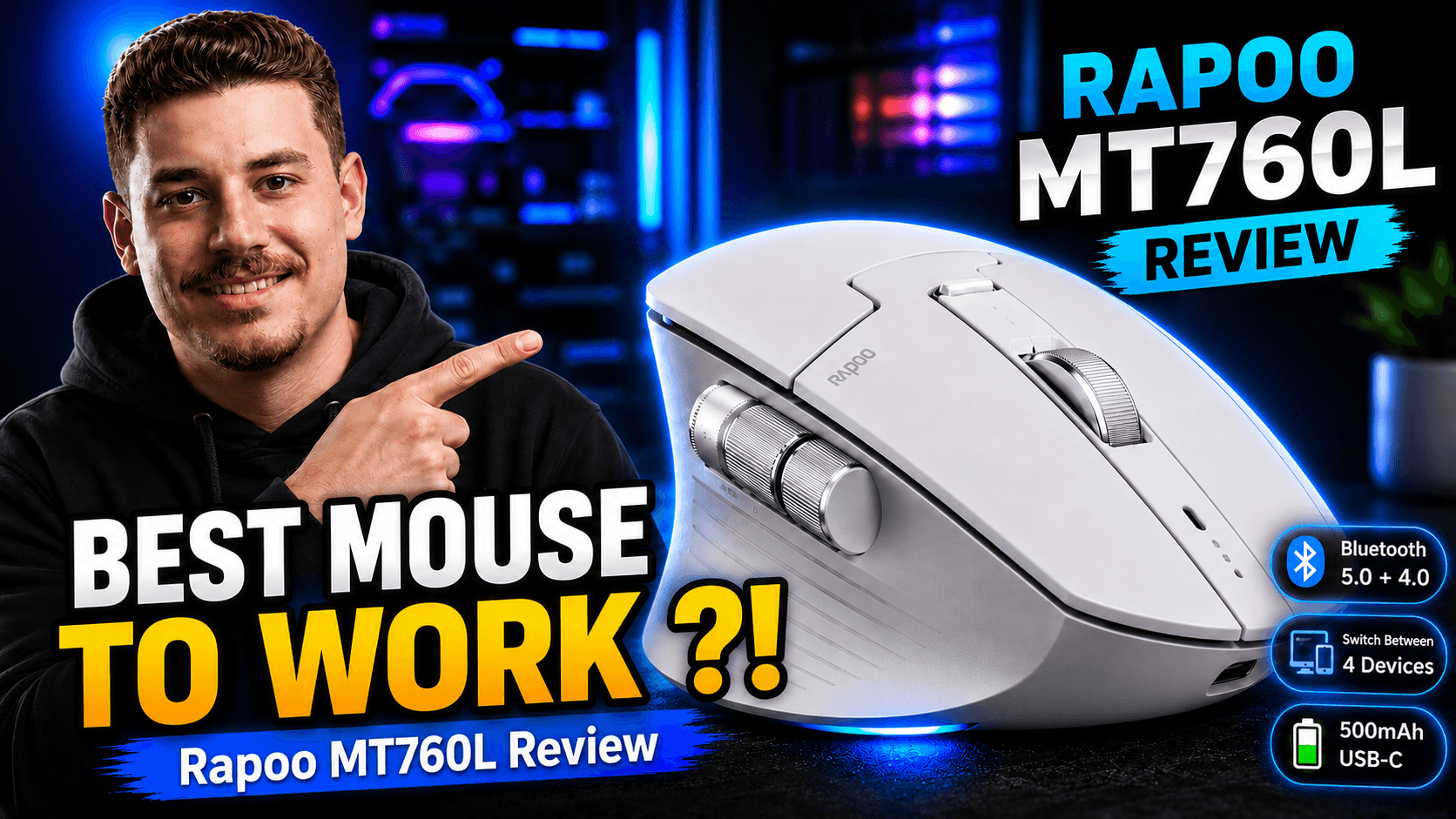 Rapoo MT760L Review The Ultimate Productivity Wireless Mouse for Professionals
